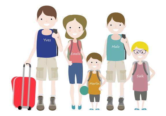 La famille Gourmelon en illustration