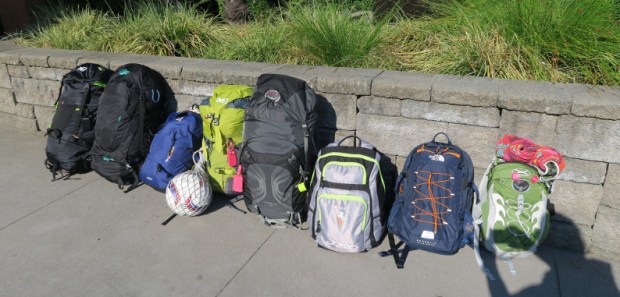 nos sacs à dos : notre maison sur le dos